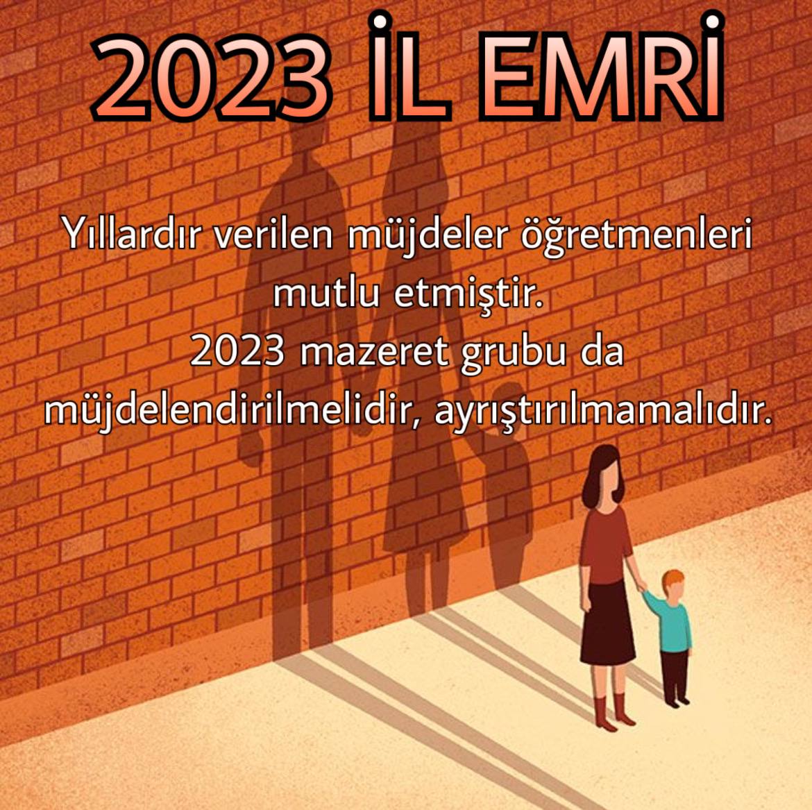 Kabineden ilemri
Sayın cumhurbaşkanımız aileye önem veriyor. Bu sebepten ayrı şehirlerde olan öğretmen aileleri birleştirecek müjdeyi verecektir
<a href="/Yusuf__Tekin/">Yusuf Tekin</a> 
<a href="/RTErdogan/">Recep Tayyip Erdoğan</a> 
<a href="/tcmeb/">Millî Eğitim Bakanlığı</a>