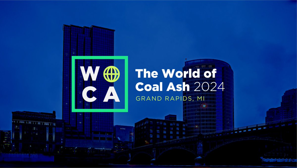 WHOA! #WOCA2024 in Grand Rapids, MI is just around the corner! Be part of the biggest and best coal ash meeting on the planet. Now accepting abstracts! Join us here: woca2024.exordo.com/login