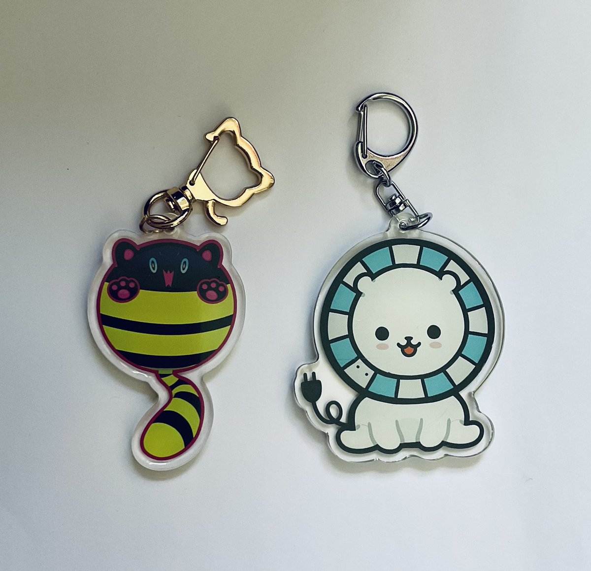 My first time designing and ordering acrylic charms! I’m super pleased with how they turned out and I’ll have them on an online store soon (super limited stock for now, sorry!)