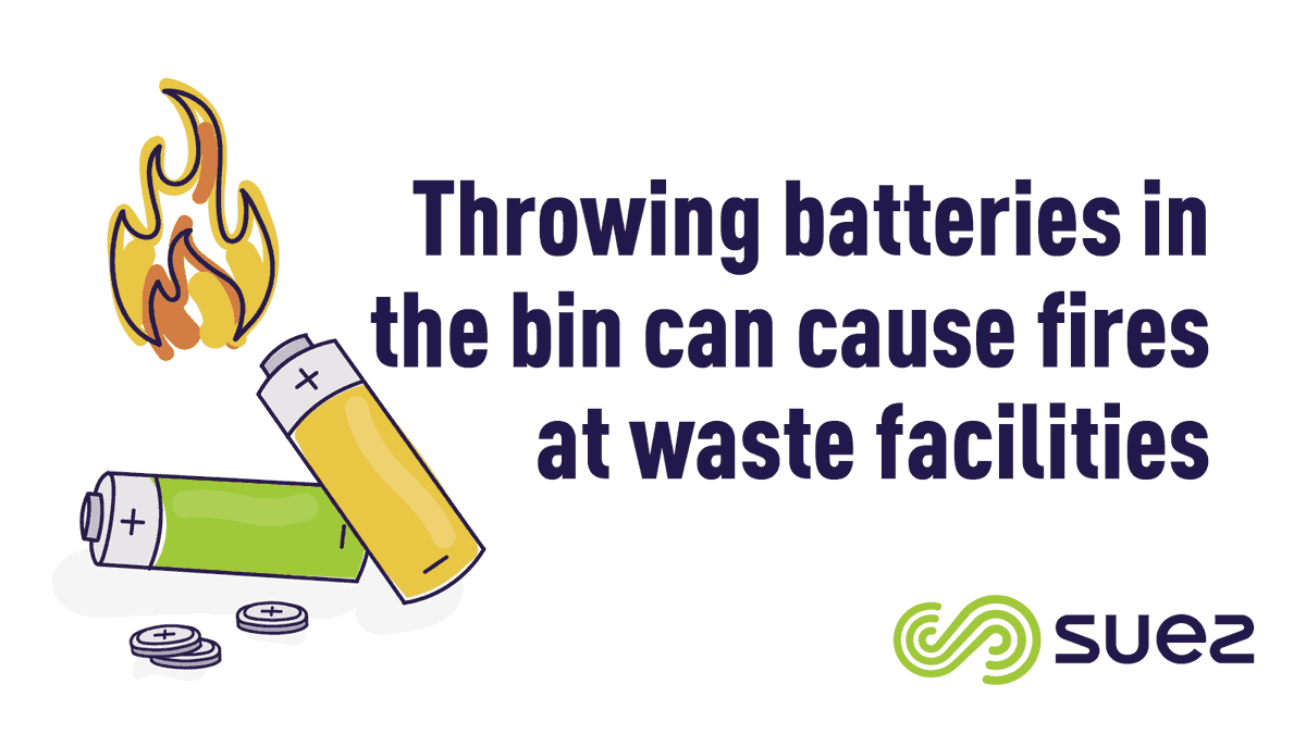 #Batteries can be hidden in many electrical items. ❌Never put batteries in the bin. 
✔️Remove batteries from electrical items (if it's safe to do so) and #recycle the device and battery separately. If you're unable to remove the battery, recycle it together with old electricals.