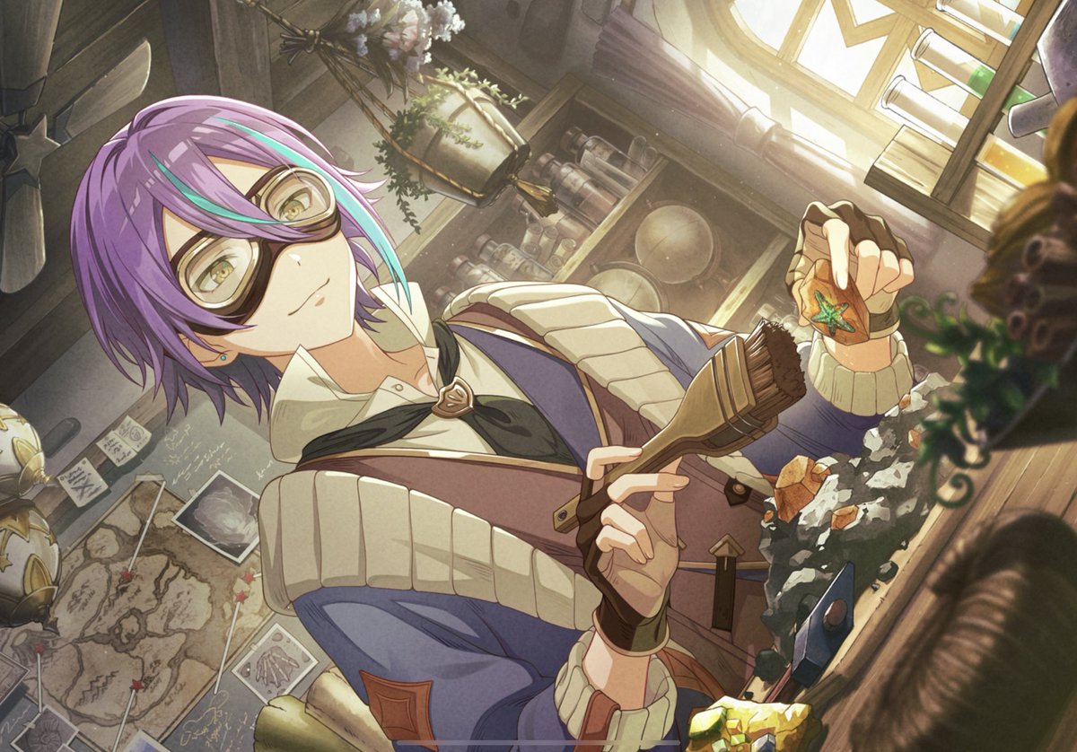 rain_36943's tweet photo. 今回のカードえむちゃんにとって…
寧々ちゃん→魔道士で地図で色々教えてる？
▷魔法みたいな歌を教えてくれる人
類君→発掘家？宝石を掘り出す
▷宝石みたいなアイディアを見つけだしてくれる人
司君→料理家？美味しものを作り出す
▷食事の場のような暖かい居場所を作り出してくれた人

みたいな？ https://t.co/Z5M1m5z3g5