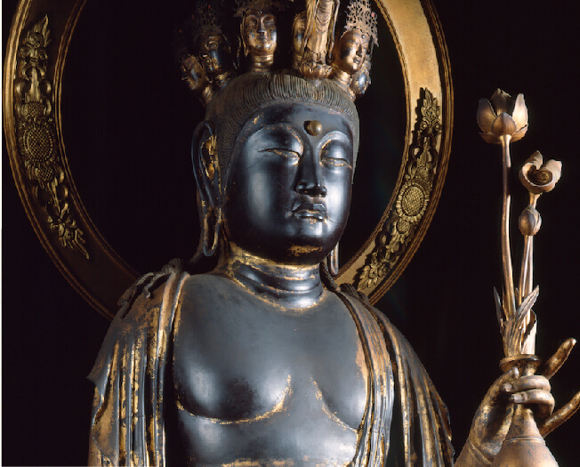 京都・観音寺/十一面観音立像(天平)】像高172.7cm、奈良時代中期を代表