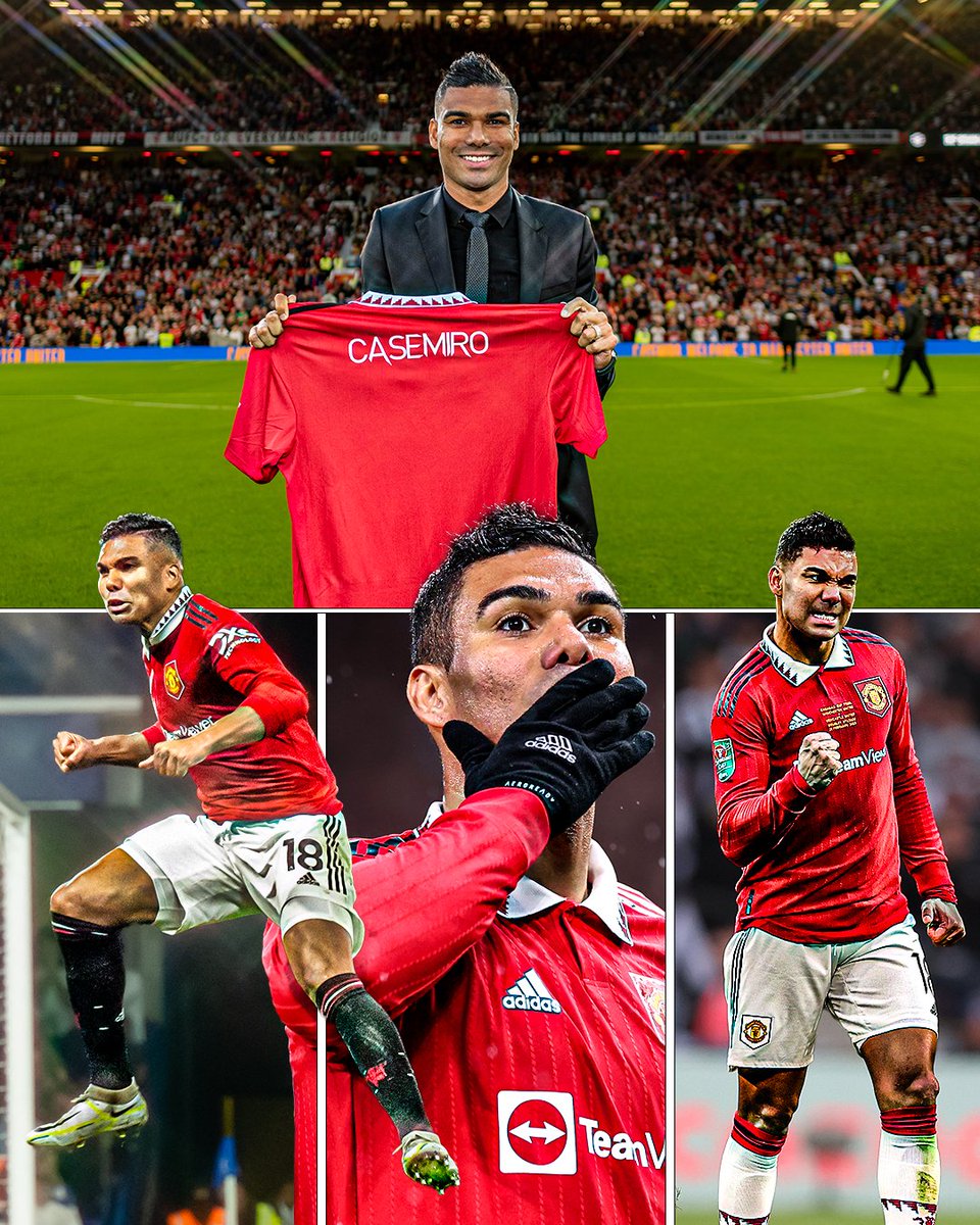 ManUtd's tweet photo. A year as a Red for @Casemiro ❤️

#MUFC https://t.co/cSKJ6sUkCV