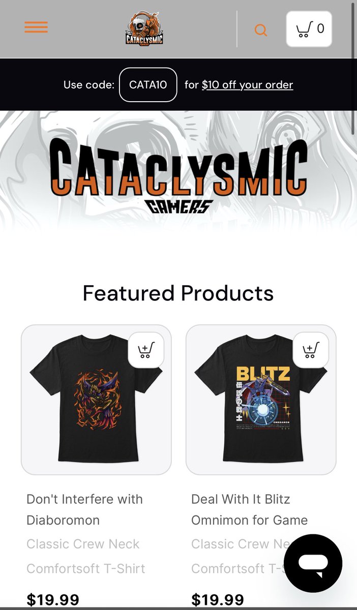 Sec_Check_TCG's tweet photo. Need some Digimon TCG swag? Come get some of our CATACLYSMIC swag. We have more Digimon designs coming soon! Grab your locals gear at: https://t.co/EpRdiQbFEV

#digimon #digimontcg #tcgplayer #tcg #tcgcommunity #animeapparel #tcgapparel #omnimon #royalknights #diaboromon https://t.co/ycToLeIwGQ