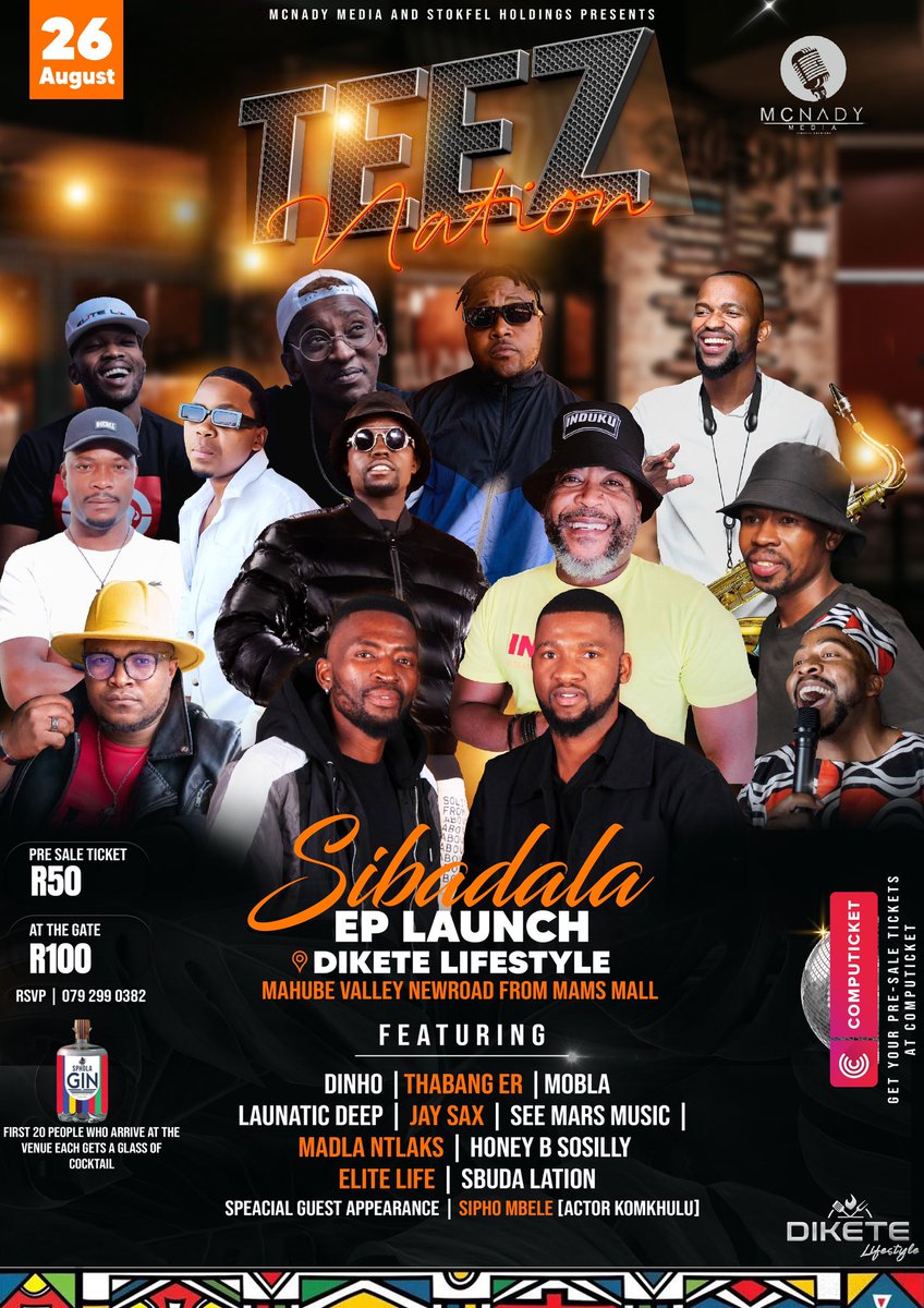 McnadyMedia_SH's tweet photo. Let’s celebrate with one of the greatest in country & continent @BacktothecitySA @TeezNation_SA #SibadalaEpLaunch #50yearsOfHipHop
#40yearsOfSAHipHop
#17yearsOfBackToTheCity
#BTTCxHenessy https://t.co/BeWzRt2QO6