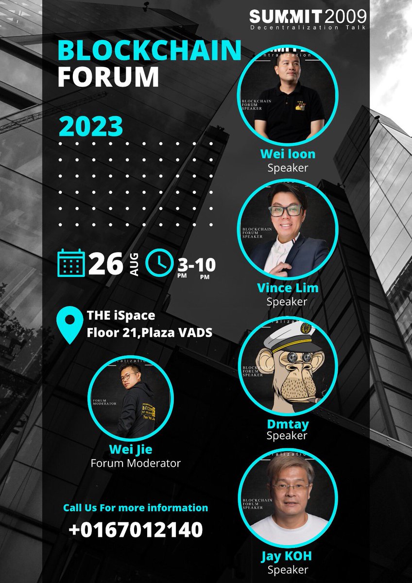 #SUMMIT2009       
🚩日期 | 26 AUG 2023 (Sat)       
🚩时间 | 3.30 - 10.00 PM       
🚩地点 | Plaza Vads, TTDI KL       
🚩报名 | #点击购票链接       
eventbrite.com/e/663442583627        
(评论区留言/dm 我, 30% 折扣Promo Code)

Malaysia 🇲🇾 SUMMIT2009