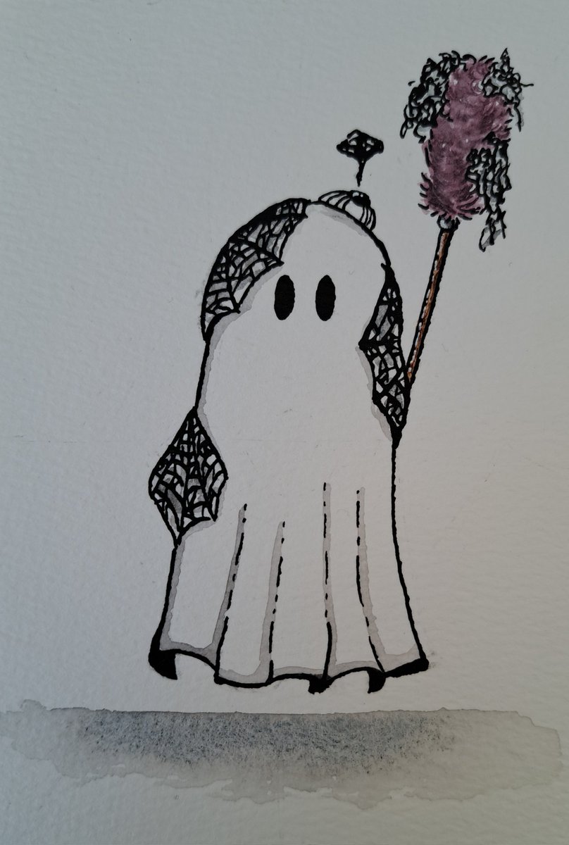 #AuGHOST2023 

Day 20: Web 
(Sorry I just felt terrible yesterday) 

#kleineKunstklasse