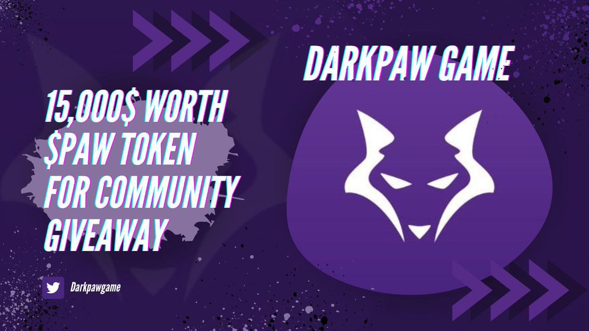 t_aaru12's tweet photo. 🥳 DarkPaw Game X Nft Venture #Giveaway 

🏆 Prize Pool «» 15,000$ worth $PAW

Top-10  
First -1000
Random -500 

✅ Follow @NFTVenturePro &amp;
@Darkpawgame
✅ Like, RT &amp; Tag 3 Friends
✅ Complete #Gleam⤵️
 https://t.co/VI8FuSuN74

#DARKPAW #Airdrop #Giveaway #Crypto #PAW #P2EGame https://t.co/V87ywcFaFG