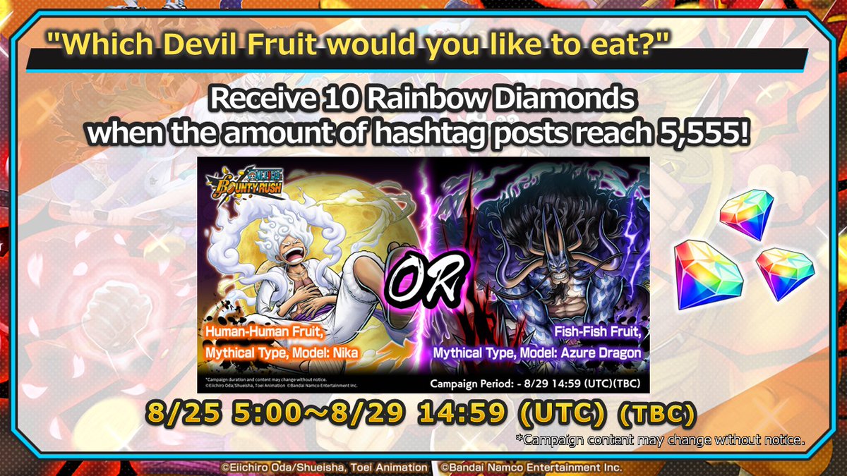 ONE PIECE Bounty Rush tweet media
