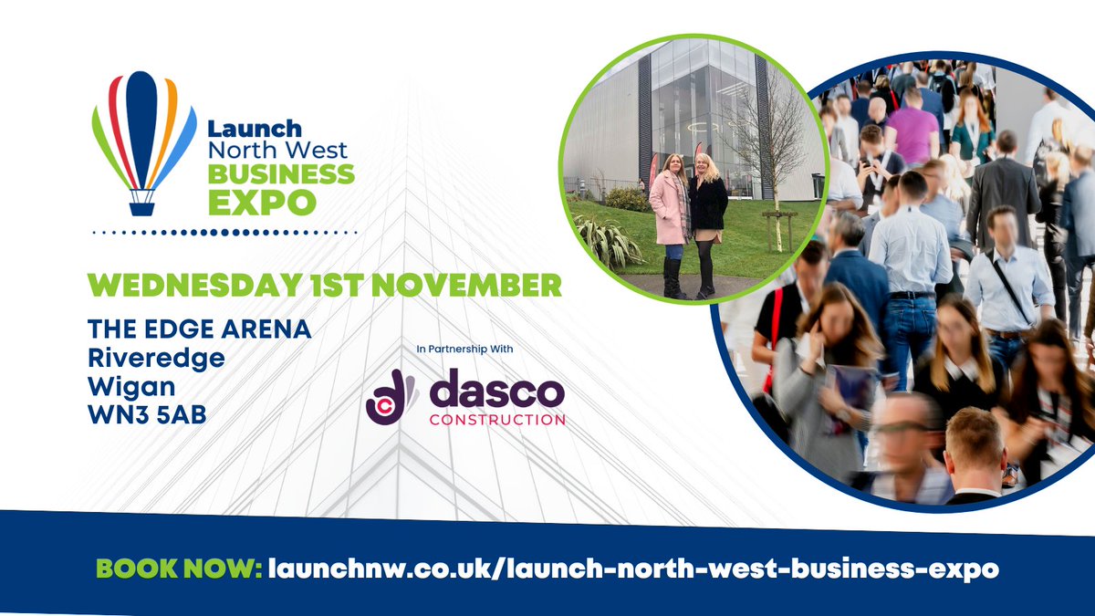 #StHelensHour Expand your network, amplify your brand, and unlock new growth possibilities at Launch North West Business Expo! 

Find out more🌐 launchnw.co.uk/launch-north-w…

#launchnwbizexpo #networking #BusinessGrowth