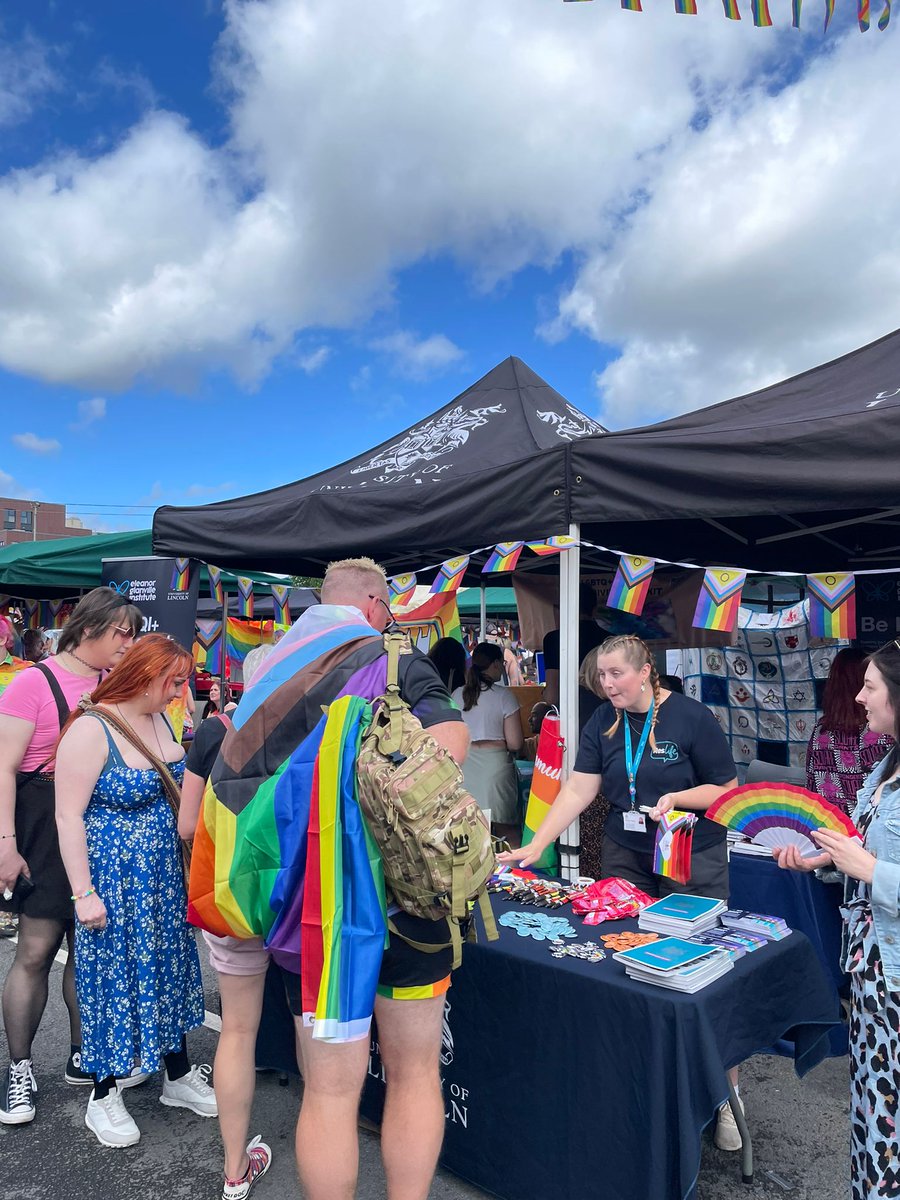 unilincoln's tweet photo. We were proud to be Headline Sponsors for this years’ Lincoln Pride. It was an amazing and important event, brilliant to celebrate with our One Community. 💙 https://t.co/nq7XcXemAo