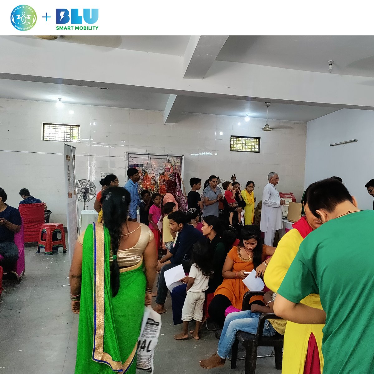 seva_param's tweet photo. "Caring hearts, healing hands! 📷 Our Medical Camp, supported by BluSmart Driver Partners, aims to make quality healthcare accessible to everyone. #CommunityHealth #BluSmartCares" https://t.co/bYX7GcRzx5