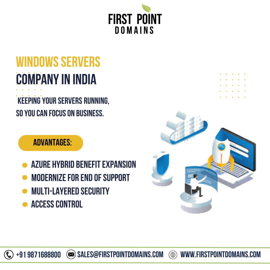 firstpointdom's tweet image. &quot;Empowering Enterprises: Unleashing the Power of Windows Servers for Seamless Performance, Unrivaled Security, and Unbounded Possibilities .&quot;
.
.

#webhosting #windowhosting #hosting #høsting #hostingprovider #hostingservices #hostingweb #hostingtips #domain #domains
#domainnames