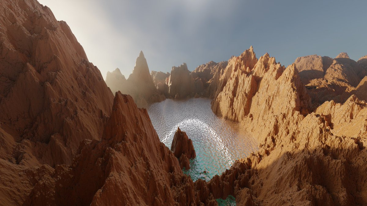 Meshii_Wrr's tweet photo. Hi, I present to you my new blender project - Montain view⛰️🏞️ https://t.co/IKkhYA0lCX