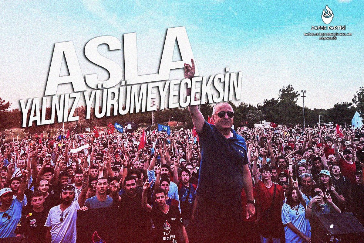 'ᴀsʟᴀ ʏᴀʟɴɪᴢ ʏüʀüᴍᴇʏᴇᴄᴇᴋsɪ̇ɴ'  diyoruz ve başkanımızın bu kutlu yürüyüşünde biz de varız.

#GeleceğineSahipÇık #ZaferPartisi
@umitozdag
@ZPistanbulGK
@isleyenel
@Cami_04Akkaya