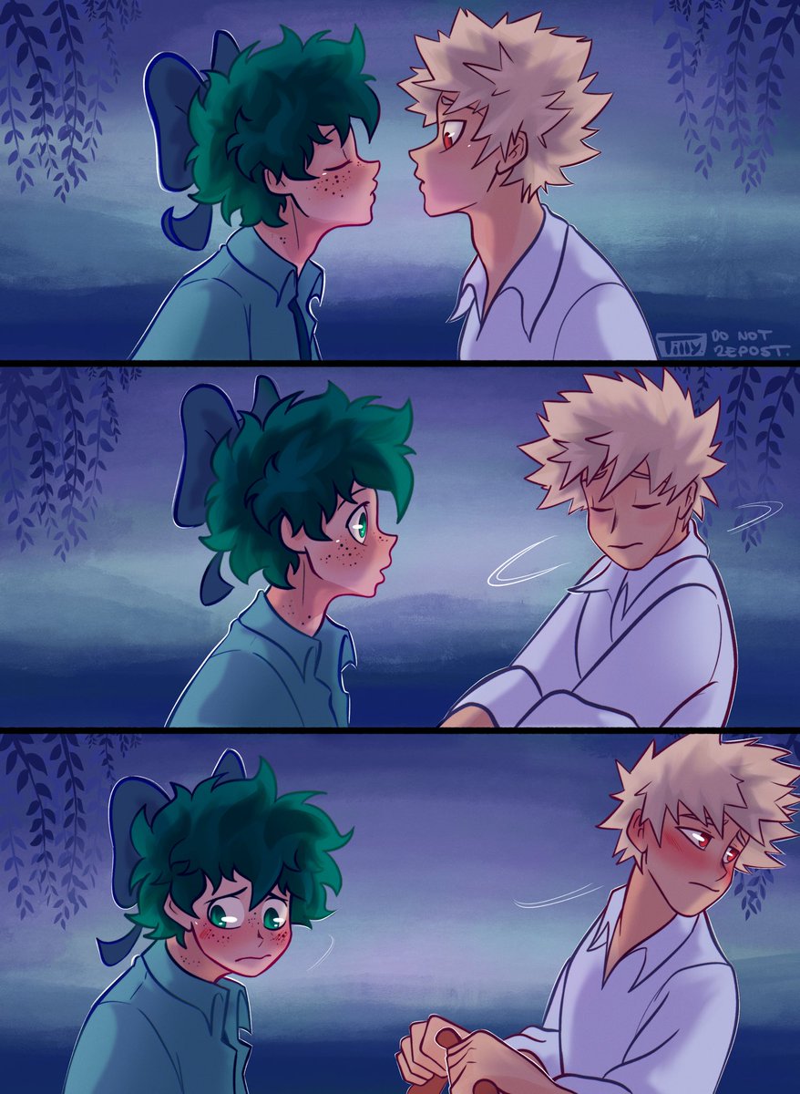 Kiss the boy~🎶  #bkdk #bkdkmonth #thelittlemermaid #mha