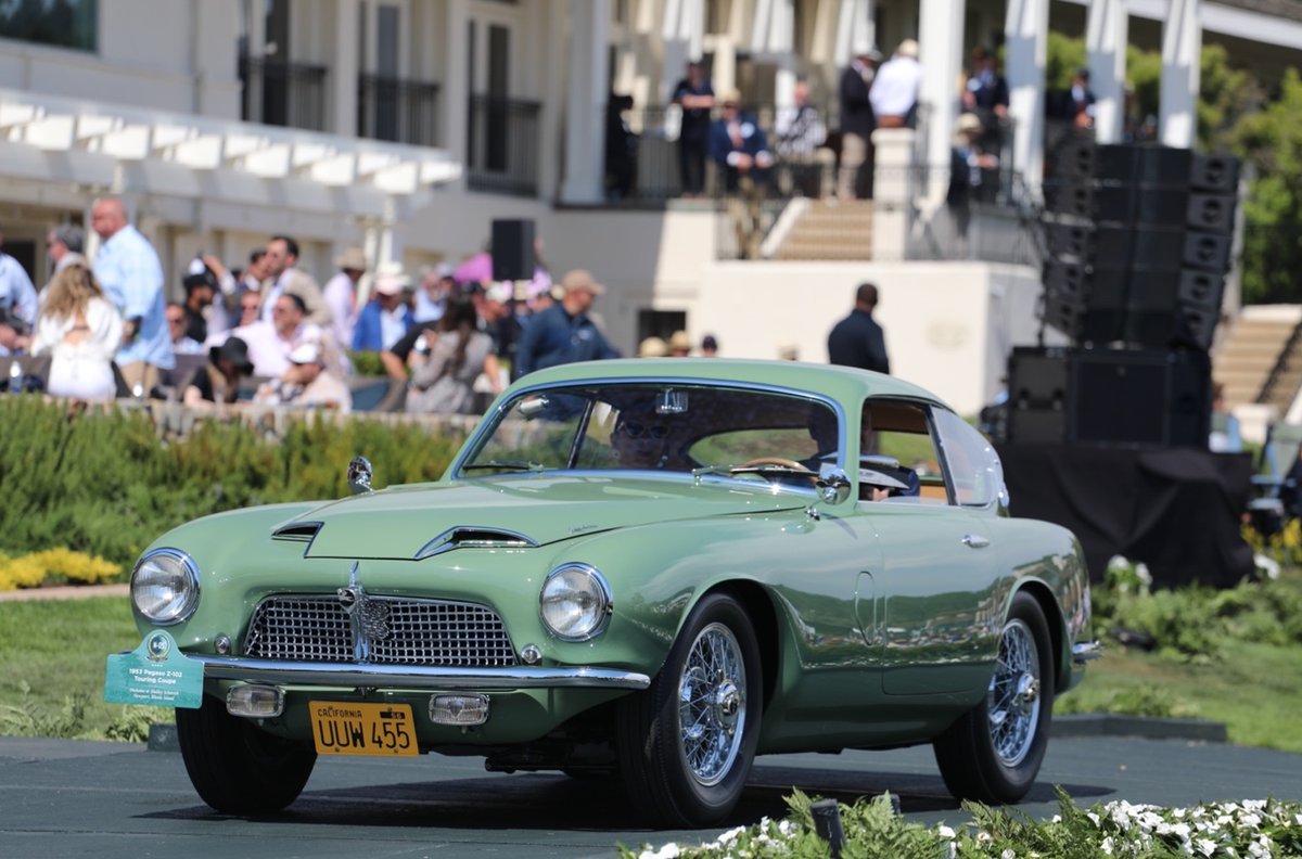 OctaneJames's tweet photo. Damn! @PebbleConcours had a special Pegaso class and I wasn't there. One day I will drive one! In the meantime I will just keep lusting after the Audrain Collection's sensational 1953  Z-102 Touring Coupé that took third in class. 

#pegaso #audrain #spanishsupercar #pebblebeach https://t.co/0hQvrnyQI1