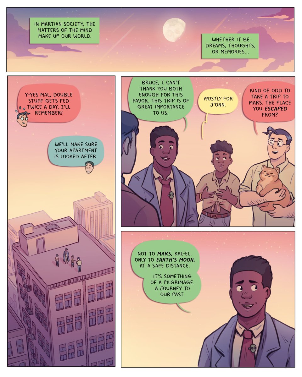 Sons of Mars, a Martian Manhunter fancomic about twins and memories 👽(1/11) 