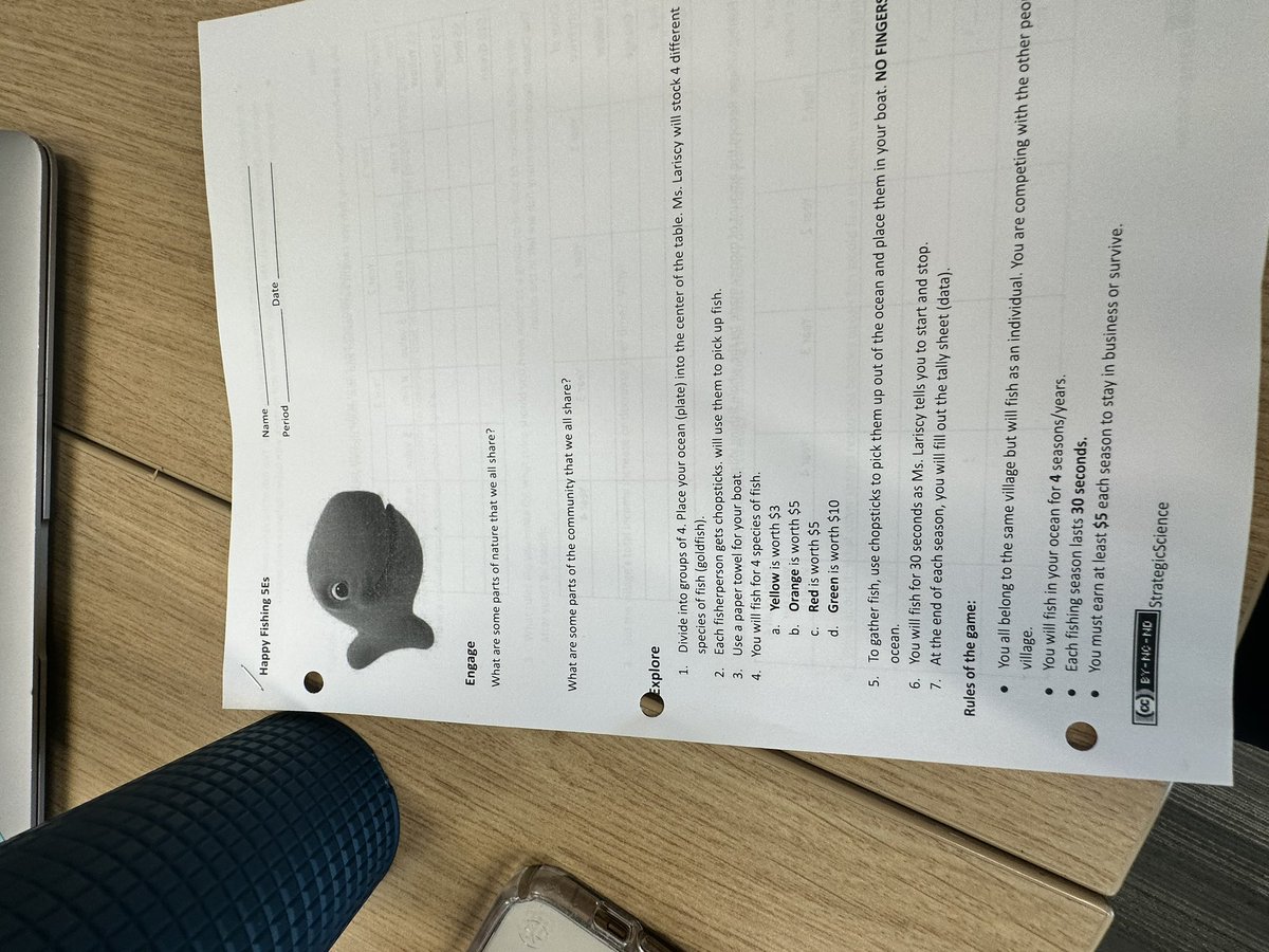klundstromatmv's tweet photo. How might we keep our ocean sustainable for four seasons? #fishingpractices in #APES @TheMVSchool https://t.co/5w38qO0rEq