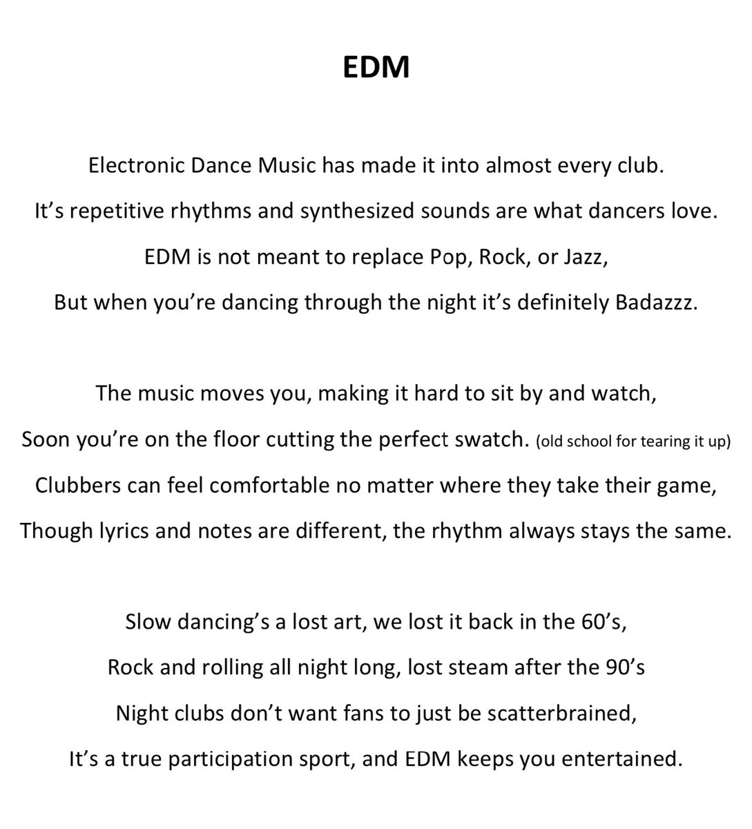 SarantosMelogia's tweet photo. The time is now.
Check out the new poem I wrote called “EDM” released worldwide right now!
https://t.co/ix6r0ax1ms
#poem #poems #poemas #poema #poetry #poetrylover #indiepoem #newpoem #toppoems #bestpoem #poemsdaily #originalpoem #edm #edmlife #edmlifestyle #edmfamily https://t.co/Bu3ZemNNKd