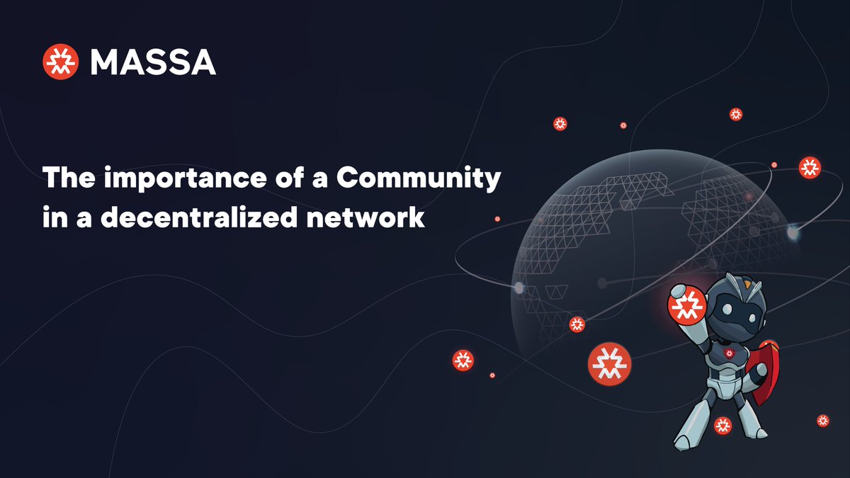 🧵1. The importance of a Community in a decentralized network

In a world where central authorities have dominated, decentralized networks represent much more than just code and technology: they're about people coming together for a more transparent and empowered world 🌐