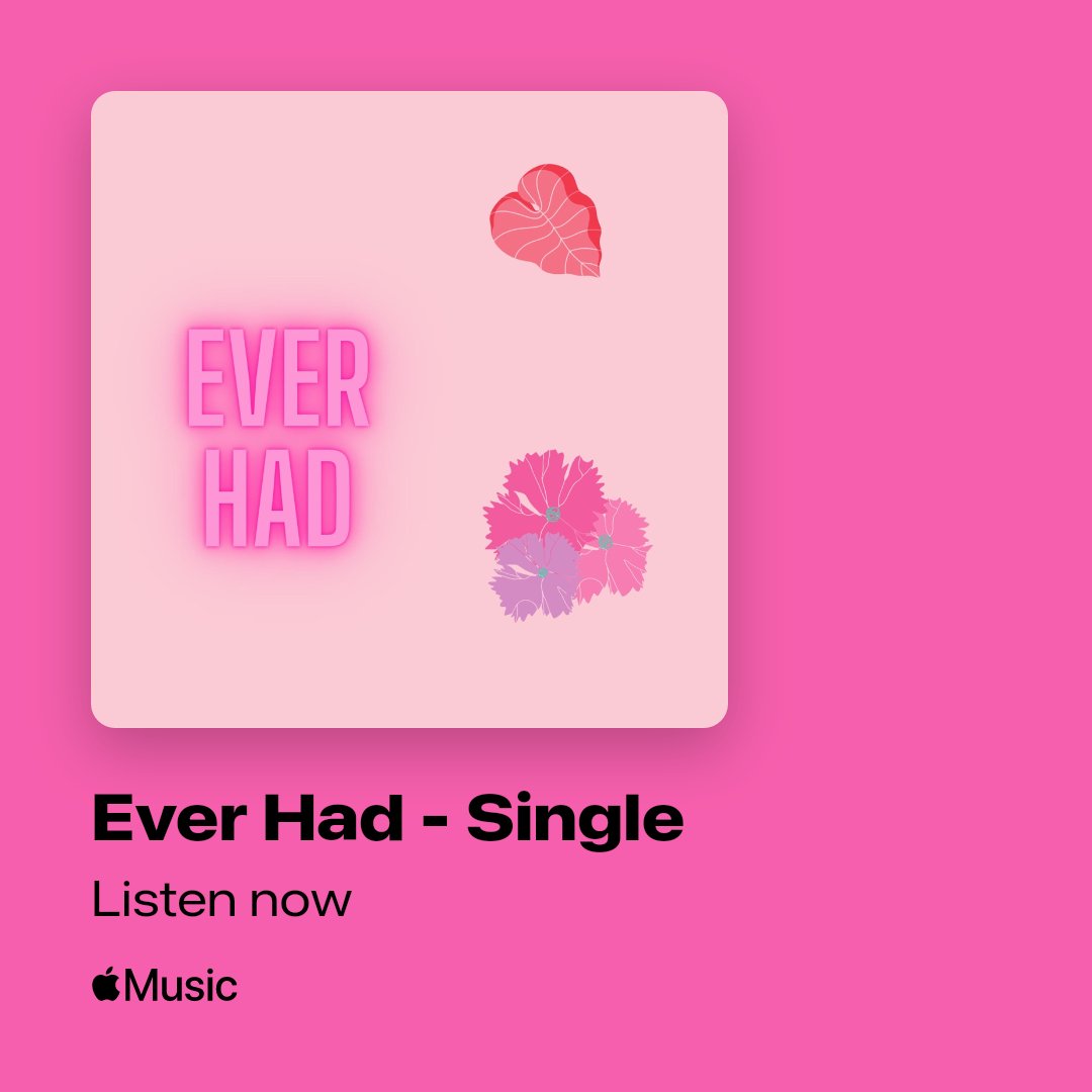 My latest sing "Ever Had" its OUT NOW, you can stream it now.
Link in my bio