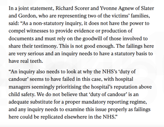 alexander_minh's tweet photo. Families of Lucy Letby’s victims demand full public inquiry into serial killer nurse

Duty of Candour arrangements also slated &amp; instead, a mandatory reporting regime is sought

#Safeguarding

https://t.co/G5pPvJu068 https://t.co/DGNBqRKybA