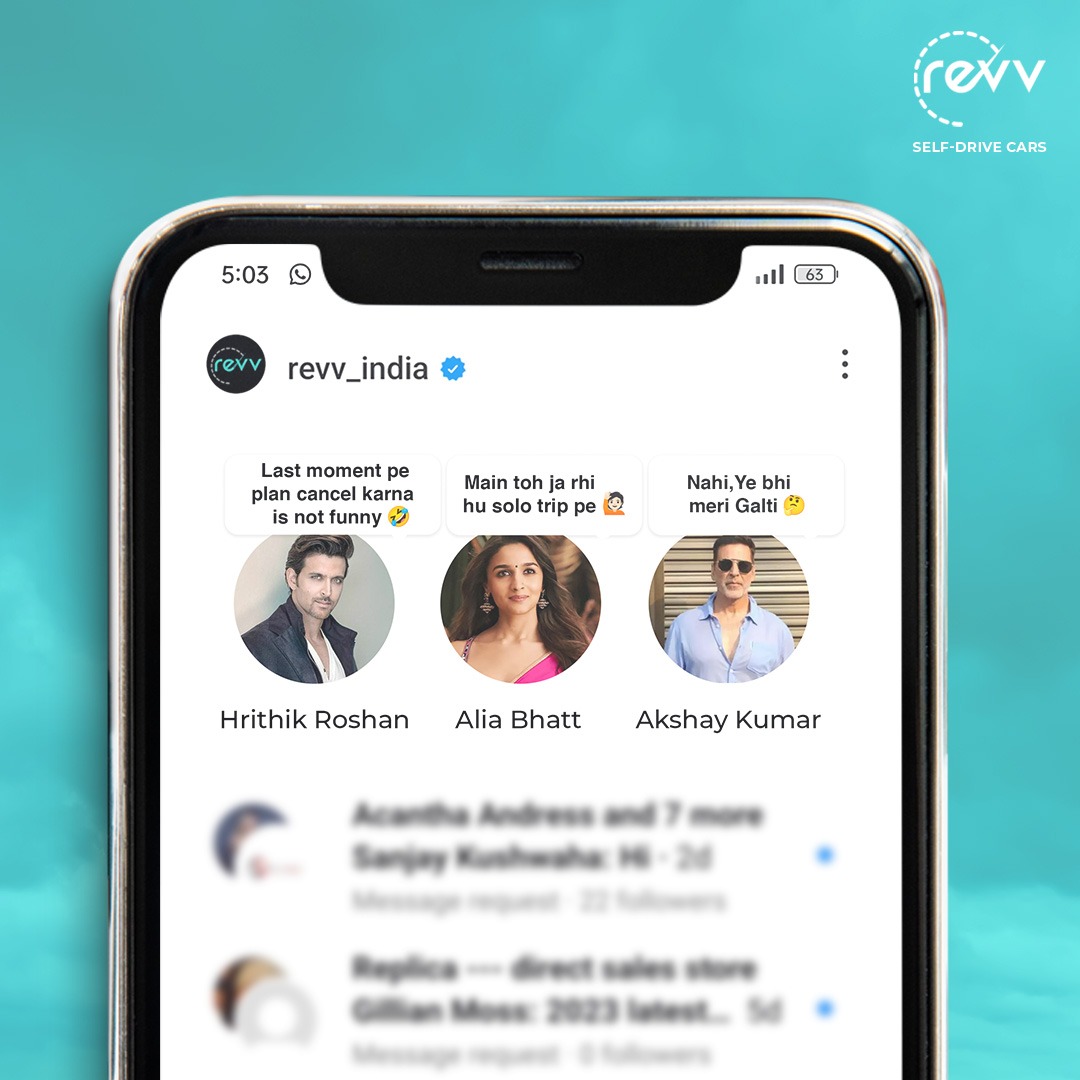 Kon hai aapke trip ka Hrithik, Alia ya Akshay Kumar?

Let us know in the comments and Rent a car today!
. 
. 
. 
#RentalCars #Rent #Revv #cars #monsoontrip #monsoon #monsoonseason