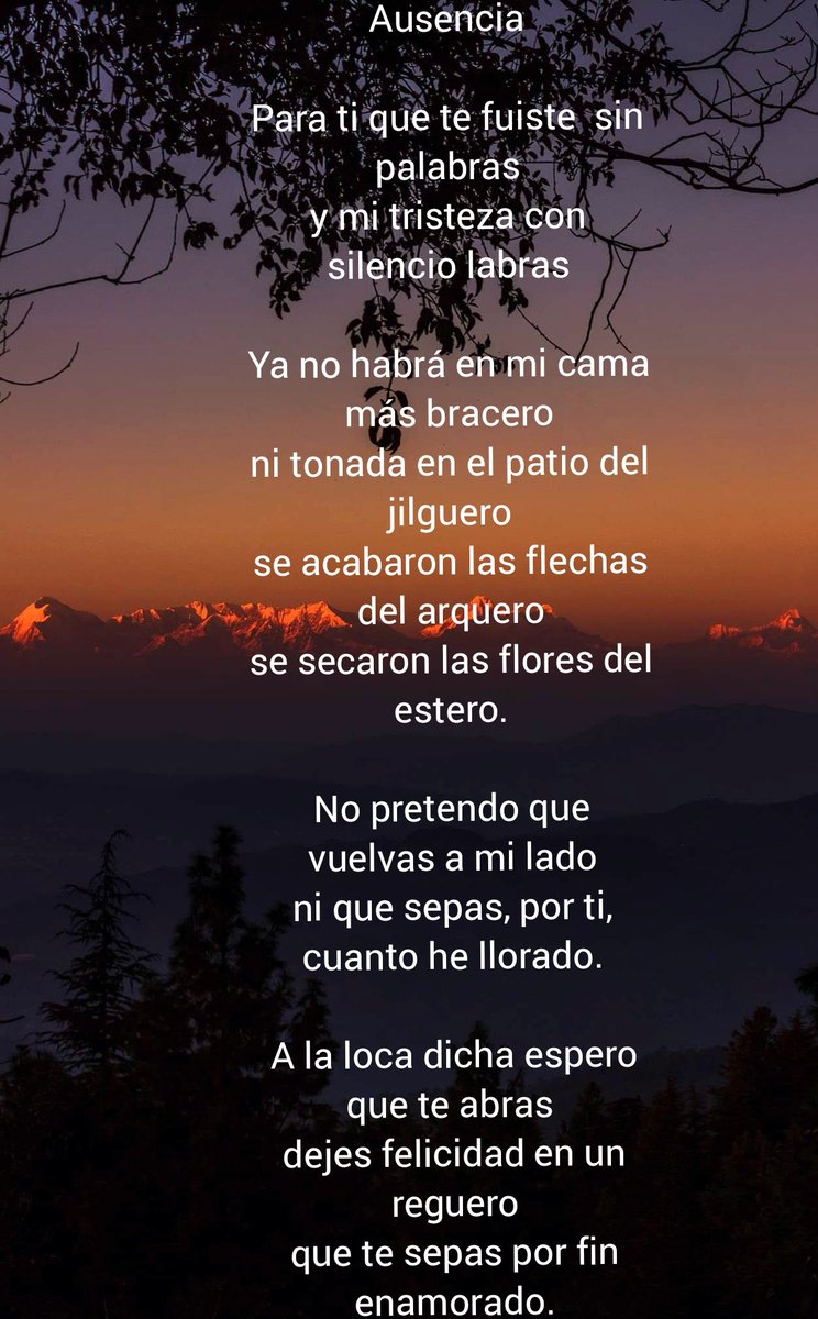 <a href="/LiberaTuVerso/">LiberaTuVerso 𖥧𖡼.𖤣𖥧𖡼.𖤣𖥧</a> <a href="/cntaengua/">Carmen Victoria 🦋</a> <a href="/elchicodelaros2/">Elchicodelarosanegra</a> <a href="/ElJardinDeEva/">historiaŠintiempo</a> <a href="/frokien/">Alhambrilla</a> <a href="/marguita_41/">Margot</a> <a href="/OmarMG31685418/">OmarMG</a> <a href="/Renee_Poesia/">ᖇEᑎéE ♀️</a> <a href="/Una10588111/">Una 🇵🇸</a> <a href="/zascandil_7/">Ricardo Naval</a> <a href="/JMWhite_123/">J_M_Blanco</a> #LiberaTuVerso