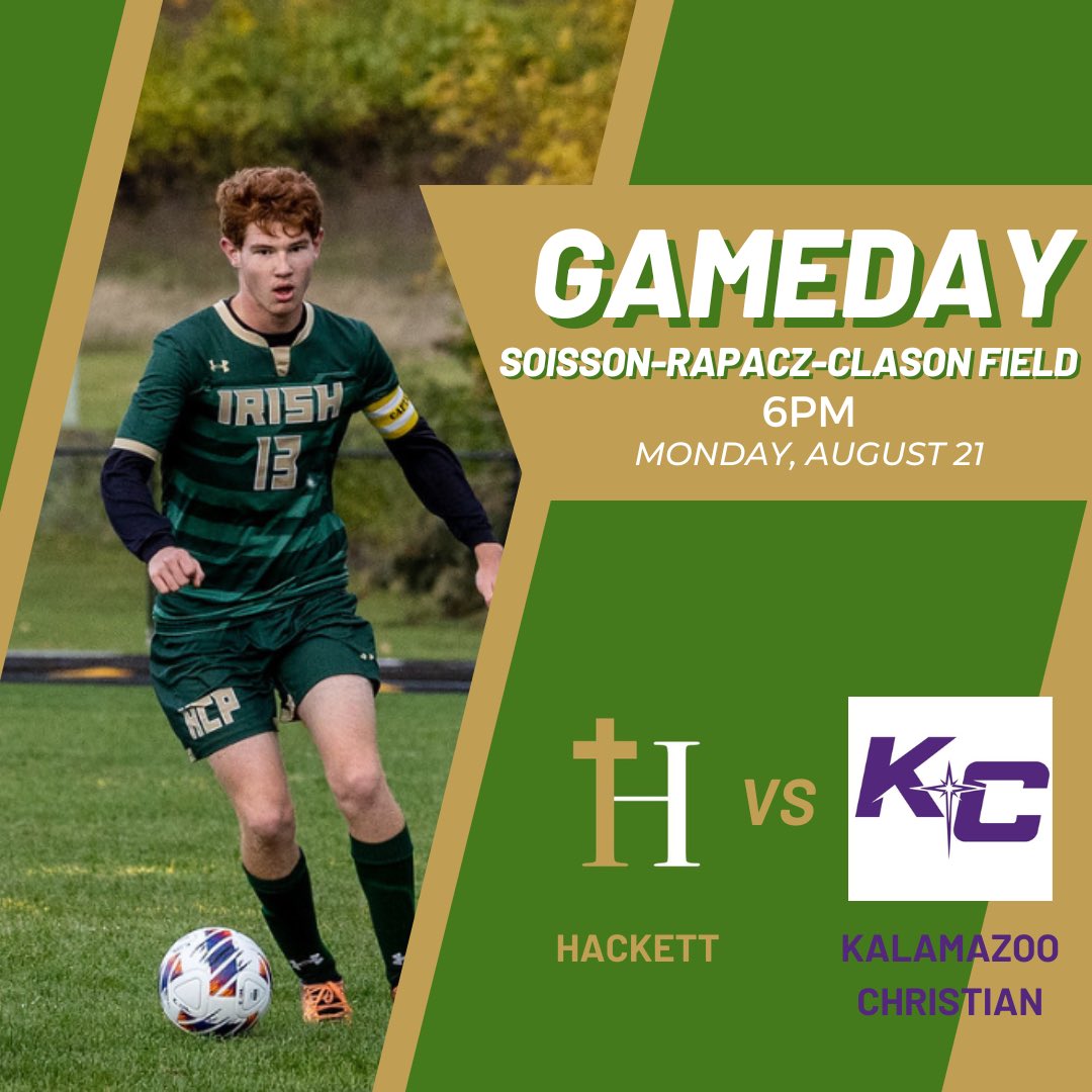 HCPMensSoccer's tweet photo. GAMEDAY! The boys are back at Soisson for our home opener vs K Christian. Kickoff at 6. #GoIrishβοΈβ½οΈ #BeatTheComets https://t.co/h5mnKbA4rT