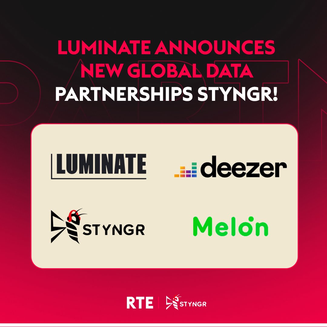 Luminate Announces New Global Data Partnerships with Deezer, @styngrofficial and Melon! bit.ly/3KL8Ezy