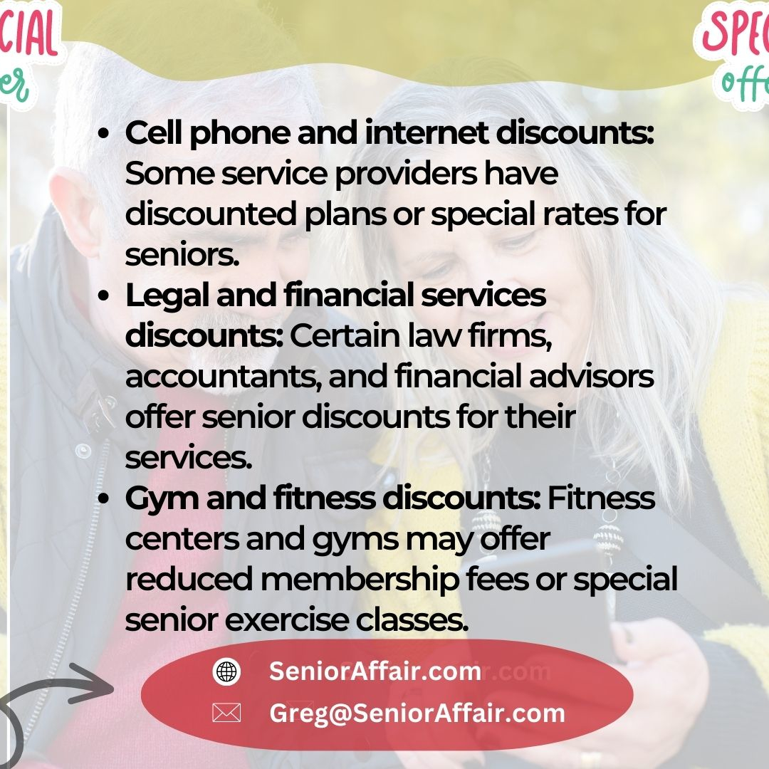 SeniorAffair's tweet photo. Unlocking Surprising Perks: 10 Unexpected Discounts for Seniors! 💰🔍 
For more information:https://t.co/sHrRNHQCMM 
#SeniorLiving #SavingsForSeniors #AgeAdvantages #SeniorPerks #DiscountDiscovery #RetirementSavings #AgingWithGrace #SeniorLife #GoldenYears #SeniorBenefits https://t.co/CMgkuisTAH