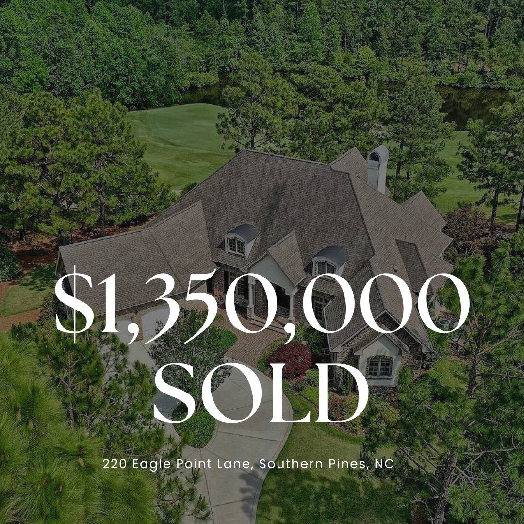 This move in ready beautiful home is SOLD! 
4 bd | 5 ba | 5,444 sqft #nchomes #pinehurstrealtor #homesforsale #pinehurstrealestate #southernpines #moorecounty