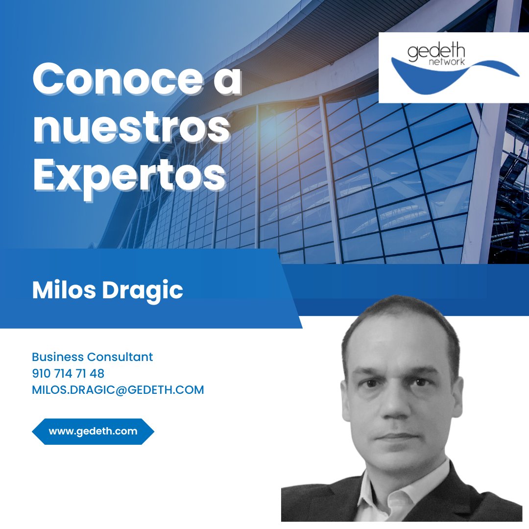 ¡Hoy queremos presentaros a nuestro Experto: Milos Dragic. Con más de 20 años en ventas y marketing en la exportación de alimentos y bebidas, es Experto en apertura de mercados y gestión de equipos. No dudes en ponerte en contacto con él para recibir asesoramiento en el sector.