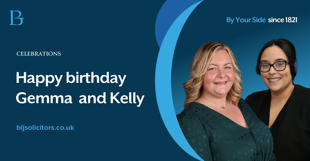 BLJSolicitors's tweet photo. Happy birthday to Gemma Stenson for yesterday and congrats on officially becoming a @CILEXLawyers Associate Member today! And happy birthday to Kelly Fearn who celebrates her special day on Wednesday. Wishing you both all the best! π#congratulations #team #lawfirm #BLJSolicitors https://t.co/v4BMy6Bn57