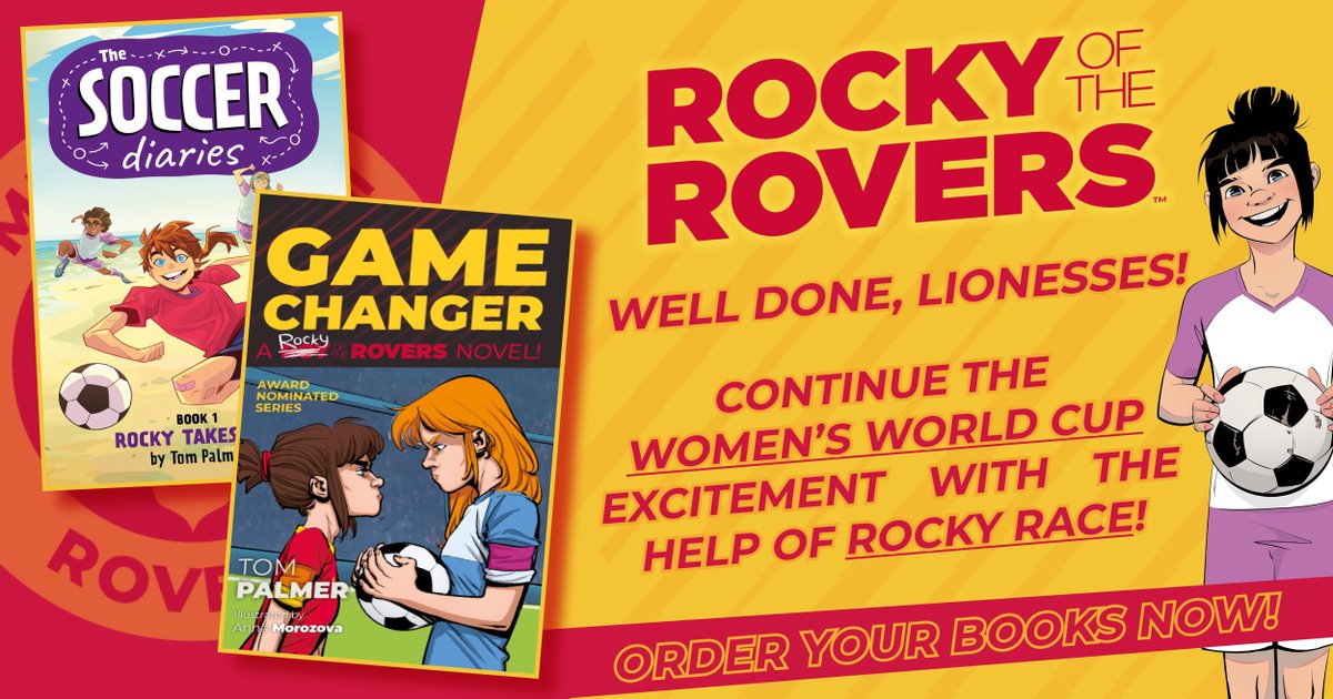 What a final to the #FIFAWWC this weekend! #Lionesses - we're so proud of you! Keep the excitement going with thrilling books about Women's Football starring our sporting heroine ROCKY RACE! Available on Amazon now! 👉 reb.to/RockyBookStore