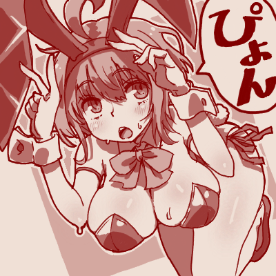 あとついでにはっちゃんで描いたバニーちゃんたちです 