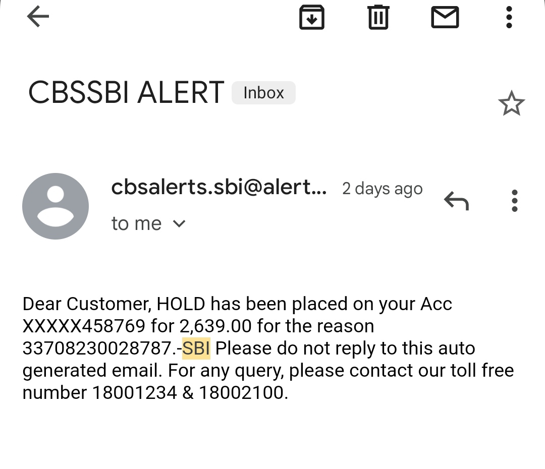 Sunilkumar99528's tweet photo. @TheOfficialSBI put hold on my account stating  telengana police sent a mail to them. When I went to bank and enquired i found that transaction having issue was not even done in my account. Pls help me remove hold in my account🙏🏻 @TelanganaDGP @TelanganaPolice @hydcitypolice https://t.co/Qnh2ECPnn1