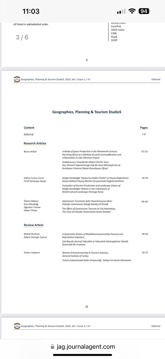 3.yılımızda Haziran23 sayımızda değerli araştırmacılarımızın çok değerli eserlerini sizlerle paylaşmaktan çok mutluyuz. Değerli eserleriyle bizimle olan araştırmacılara ve emeği geçen hakemlerimize çok teşekkür ediyoruz. <a href="/ozlemuguroz/">Ozlem Ugur</a> <a href="/EmlKrkylp/">EmlKrkyAylp</a> <a href="/kccamur/">Kübra Cihangir Çamur</a> <a href="/mehseremet/">Mehmet Seremet</a> <a href="/emnchgr/">Emine Cihangir</a>