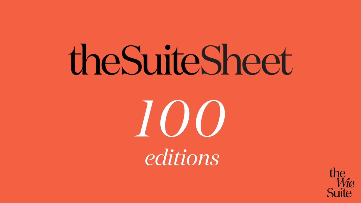 thewiesuite's tweet photo. Welcome to the 100th edition of #TheSuiteSheet! We’re highlighting some top performing stories. And featuring @YolandaLyle, chief of staff to the CEO of Pfizer, who shares the behind the scenes of the race to find a Covid vaccine.
https://t.co/lC5FVsgoj3 https://t.co/nxhCuvW6un