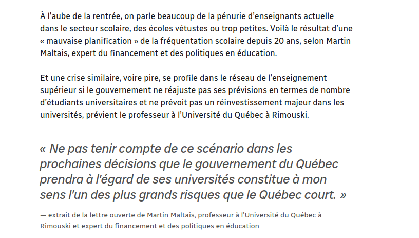 JulienGossa's tweet photo. [#VeilleESR #LRU] Au Québec comme en France.

Cette similarité internationale est extrêmement frappante. https://t.co/md1fGlsqo6