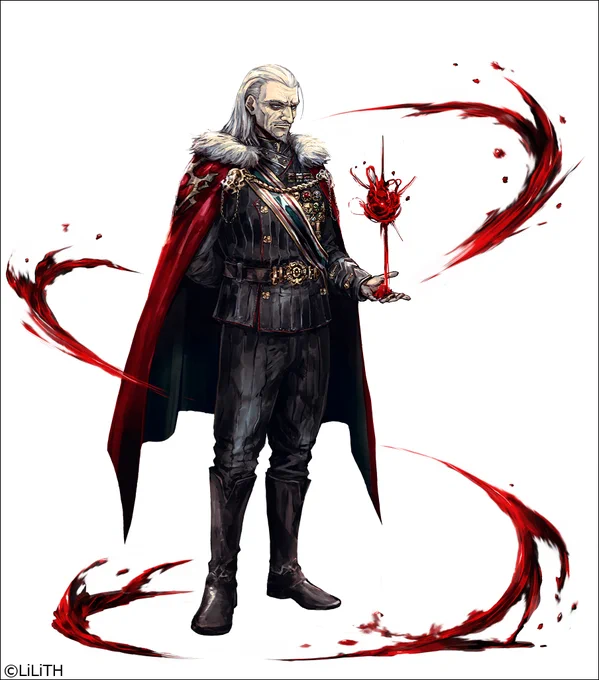 【告知】「対魔忍RPG(全年齢版)」にてキャラクター「宰相卿ビスマルク」のデザインを担当いたしました。公式サイト:games.dmm.com/detail/taimani… #対魔忍RPG