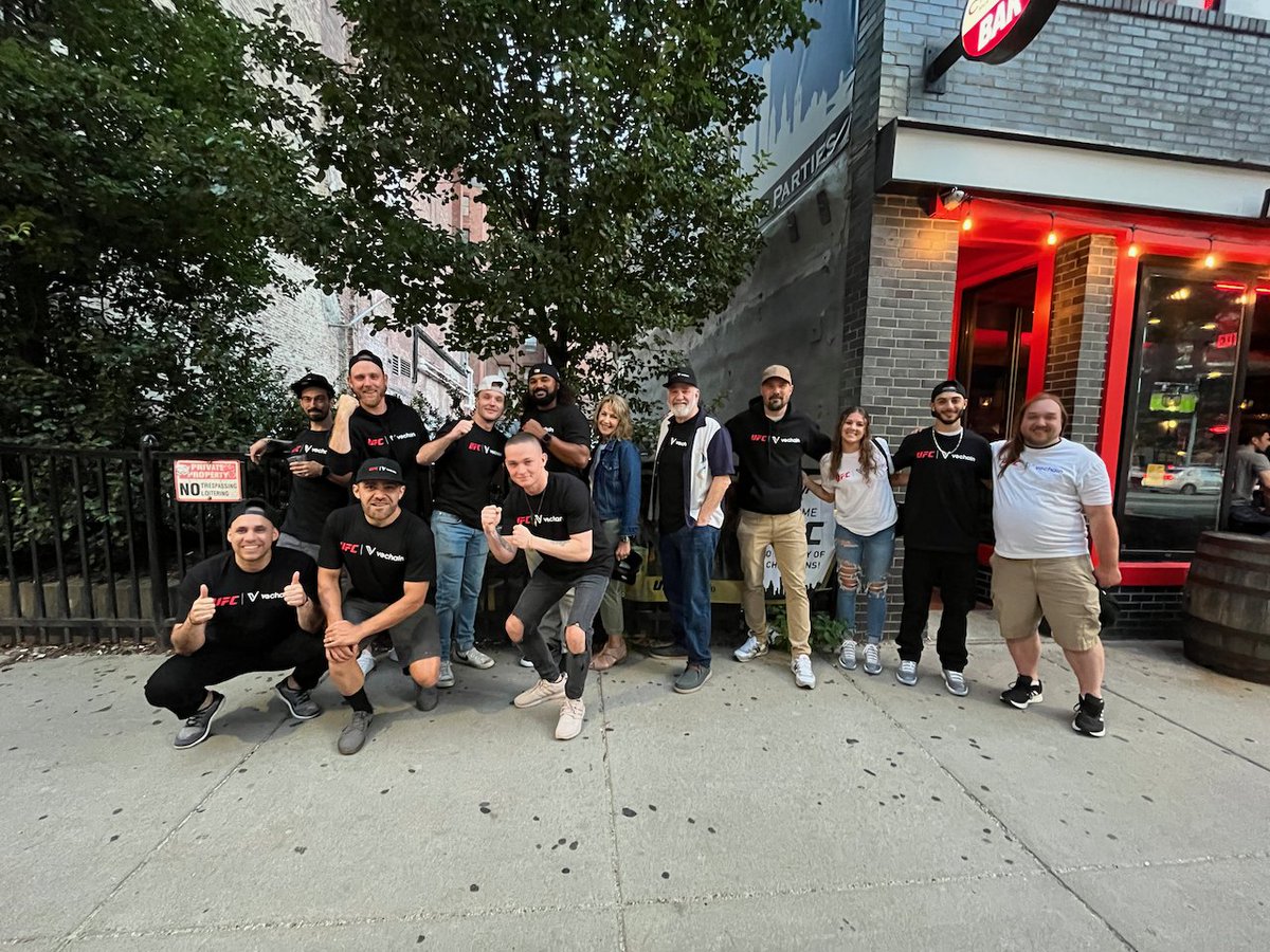 Thank you #VeChain for having us as guests at #UFC292.  Who knew you could mix food, drink, fun, blockchain and an incredible UFC event all in a single evening.