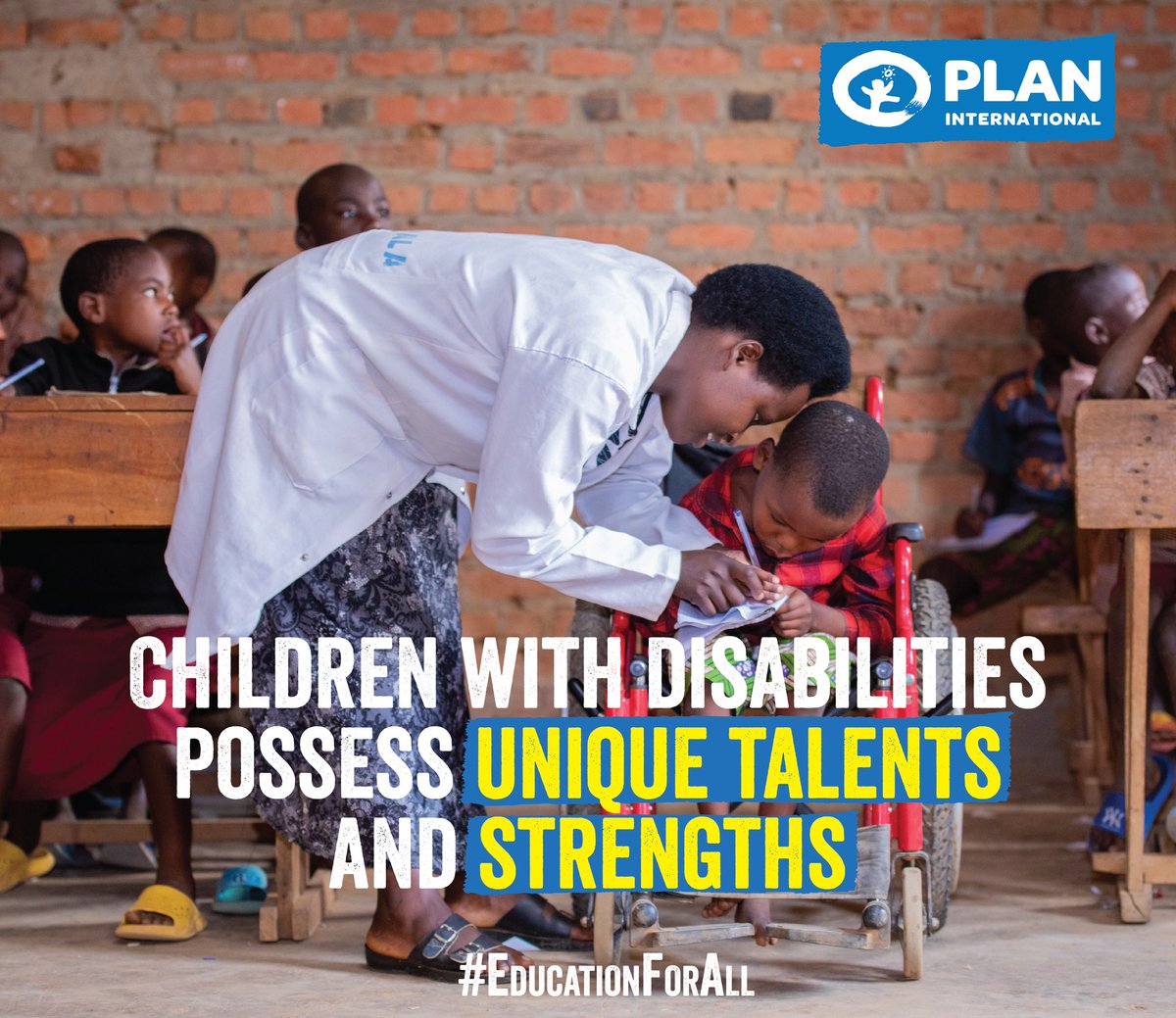 Children with disabilities deserve a quality education to unlock their boundless potential. Stand with us to foster an inclusive environment that nurtures all children’s educational journeys.📷 #educationforall