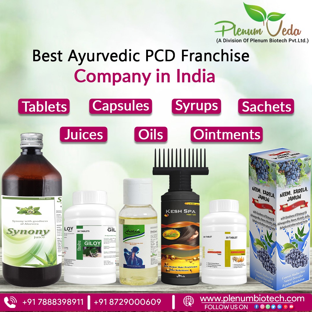 Step into the world of Ayurveda with #Plenumveda, the leading company in #AyurvedicPCDfranchise & #ThirdPartyManufacturers across India.
#ayurvedicproducts #ashwagandha #neemkarelajamunras #nonijuice #leadgeneration #doctor #hospital  #patientcare #plenumbiotech #plenumbio