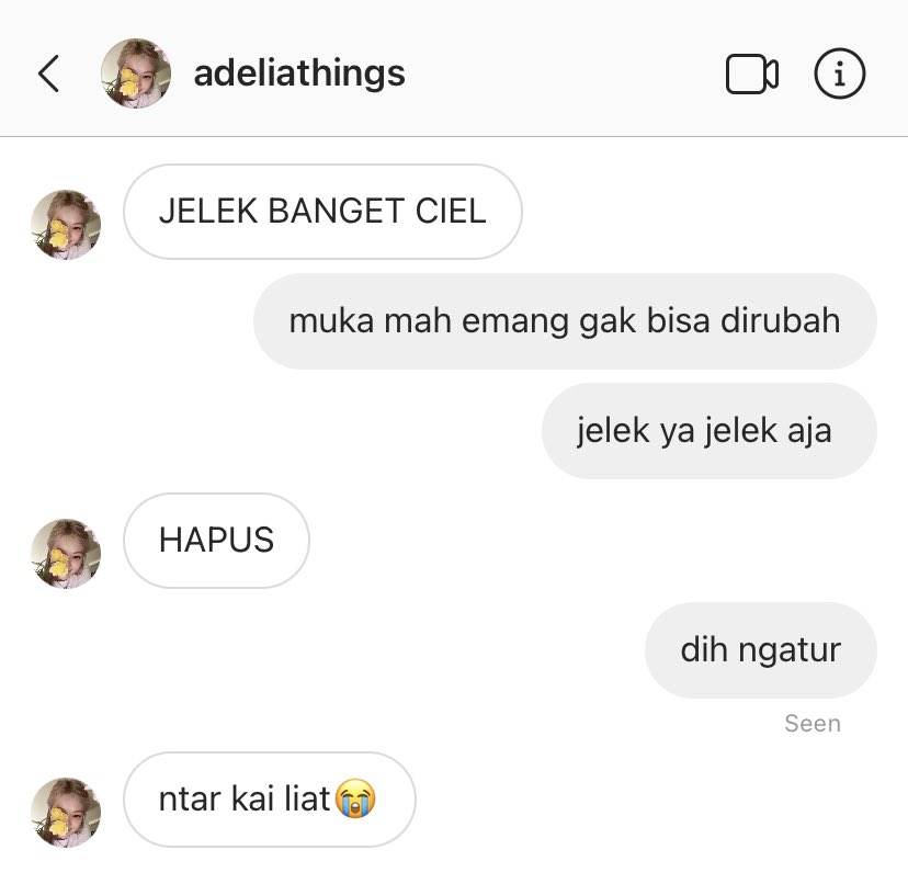 aeri_aaa's tweet photo. ciel adel : jelek ya jelek aja https://t.co/BxsSXlrr3y