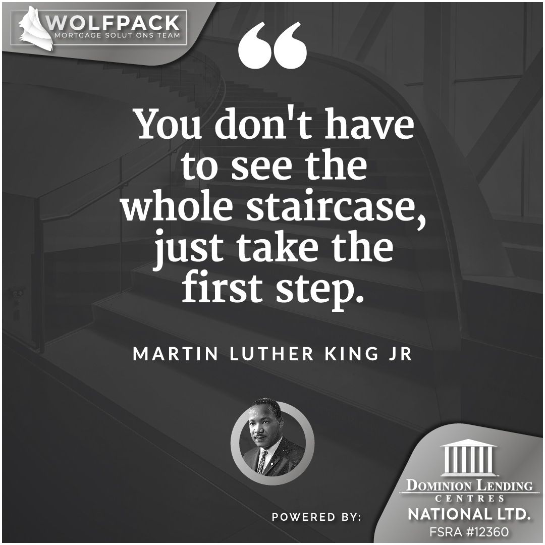 Wolfpack_Allan's tweet photo. #MondayMindset 💭

"You don't have to see the whole staircase, just take the first step." 
- Martin Luther King Jr.

Facing the unknown can be daunting, but progress begins with a single step. Trust the journey, for even a small start can lead to remarkable heights. https://t.co/GRc4xNLauJ