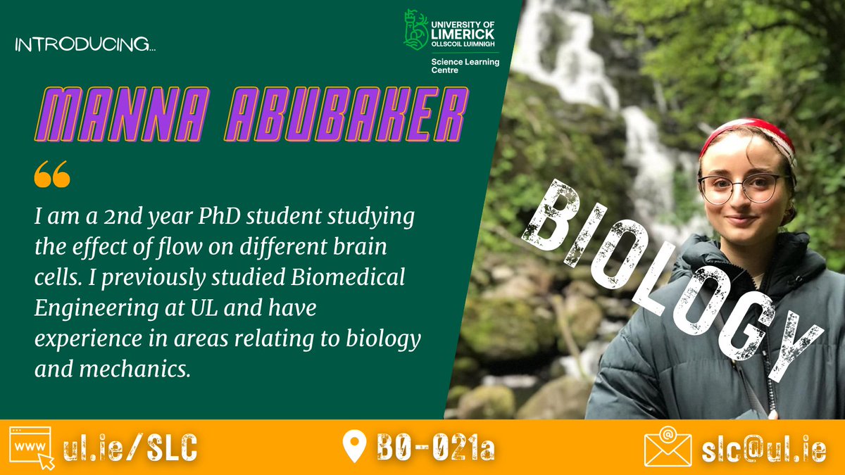 This afternoon our tutors will be covering the fields of #Biology, #ChemicalEngineering &amp; #ProcessTechnology from 14:00-16:00. Pop in to avail of free academic support in preparation for August repeats! #UL #science #university #undergraduate #postgraduate #unilife #study #exams