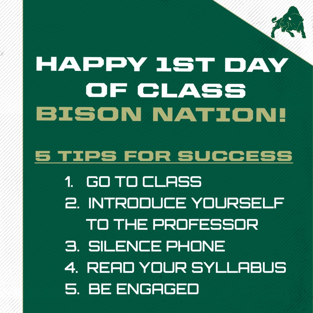 JenWindmiller's tweet image. Happy 1st Day of Class, Bison Nation!
🦬 🏫 📚 ✏️ 
#BethanyCollege #FirstDayOfClass
