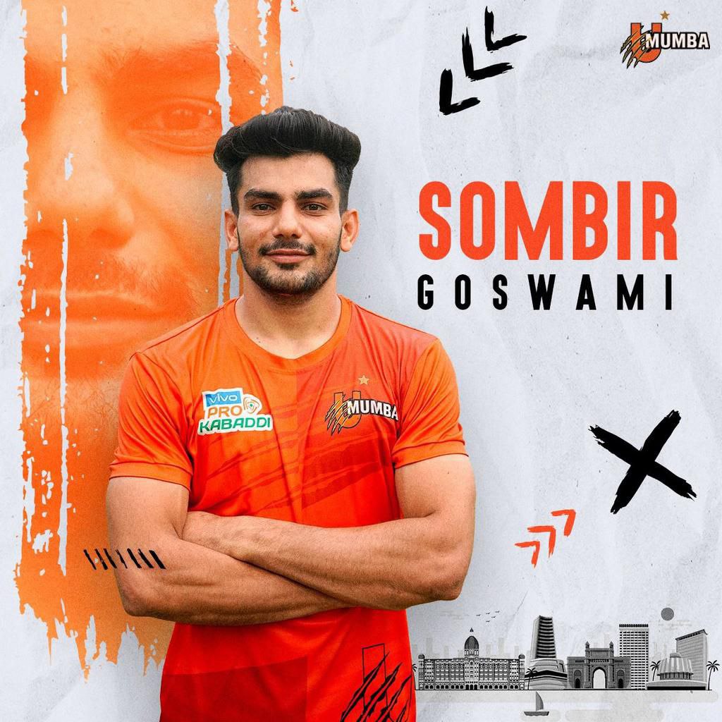 DalchawalOG's tweet image. U Mumba signed Sombir Goswami (Left Corner Defender) as a Nominated NYP for PKL 10.
#UMumba | #MeMumba | #Mumboys | #WeAreMumbai